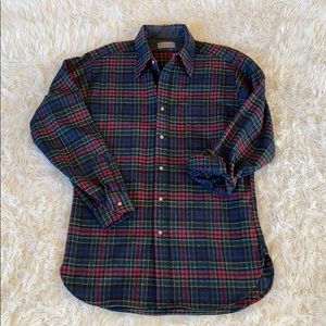 Pendleton wool allison tartan button down shirt M